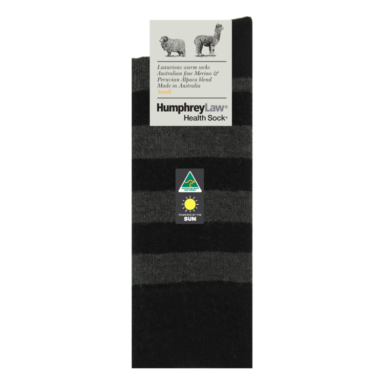 Humphrey Law Baby Alpaca/Merino Stripe Socks Antelope