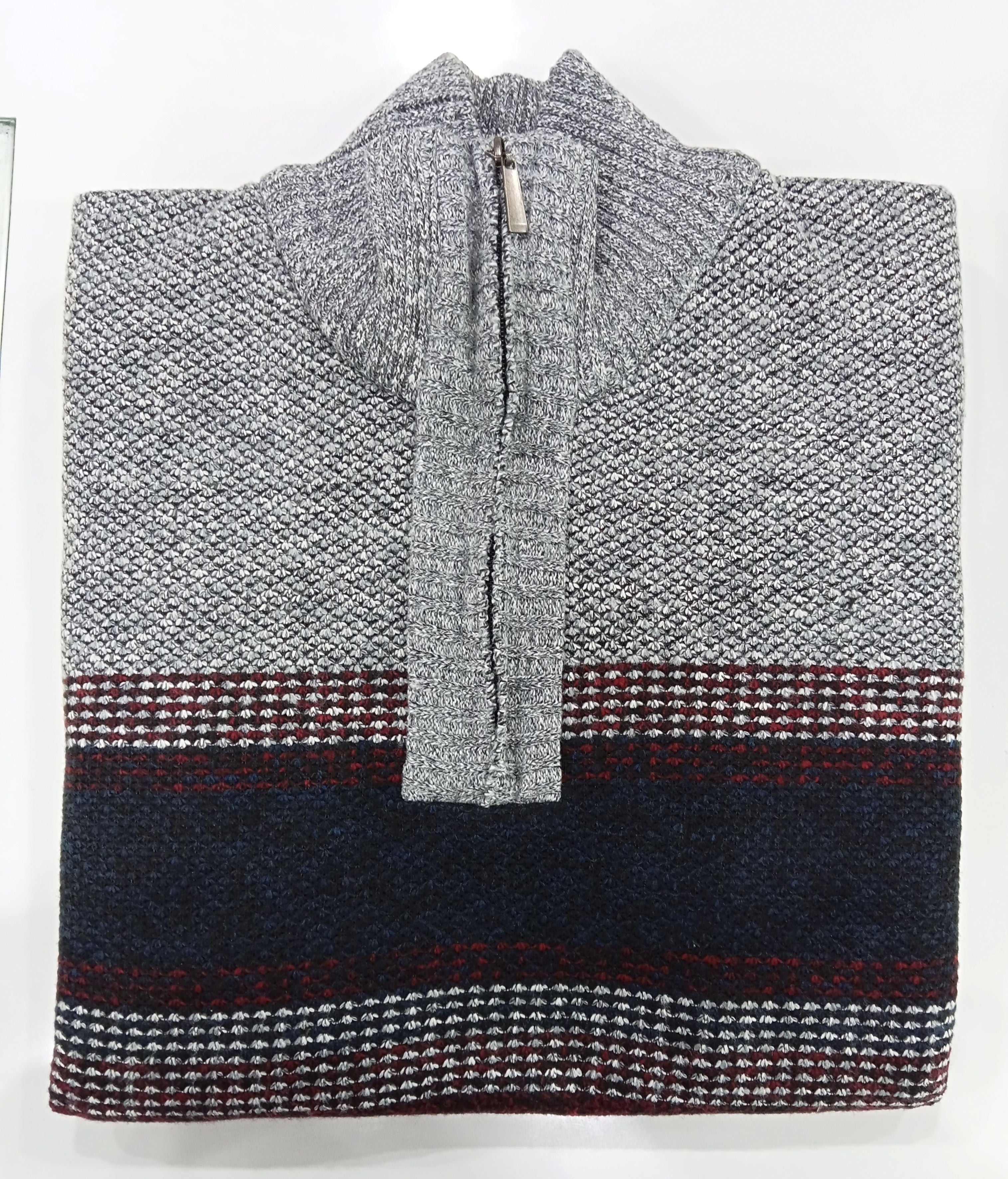 Sugar Branston Quater Zip Fleece Wine