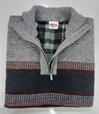 Sugar Branston Quater Zip Fleece Wine