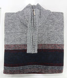 Sugar Branston Quater Zip Fleece Wine