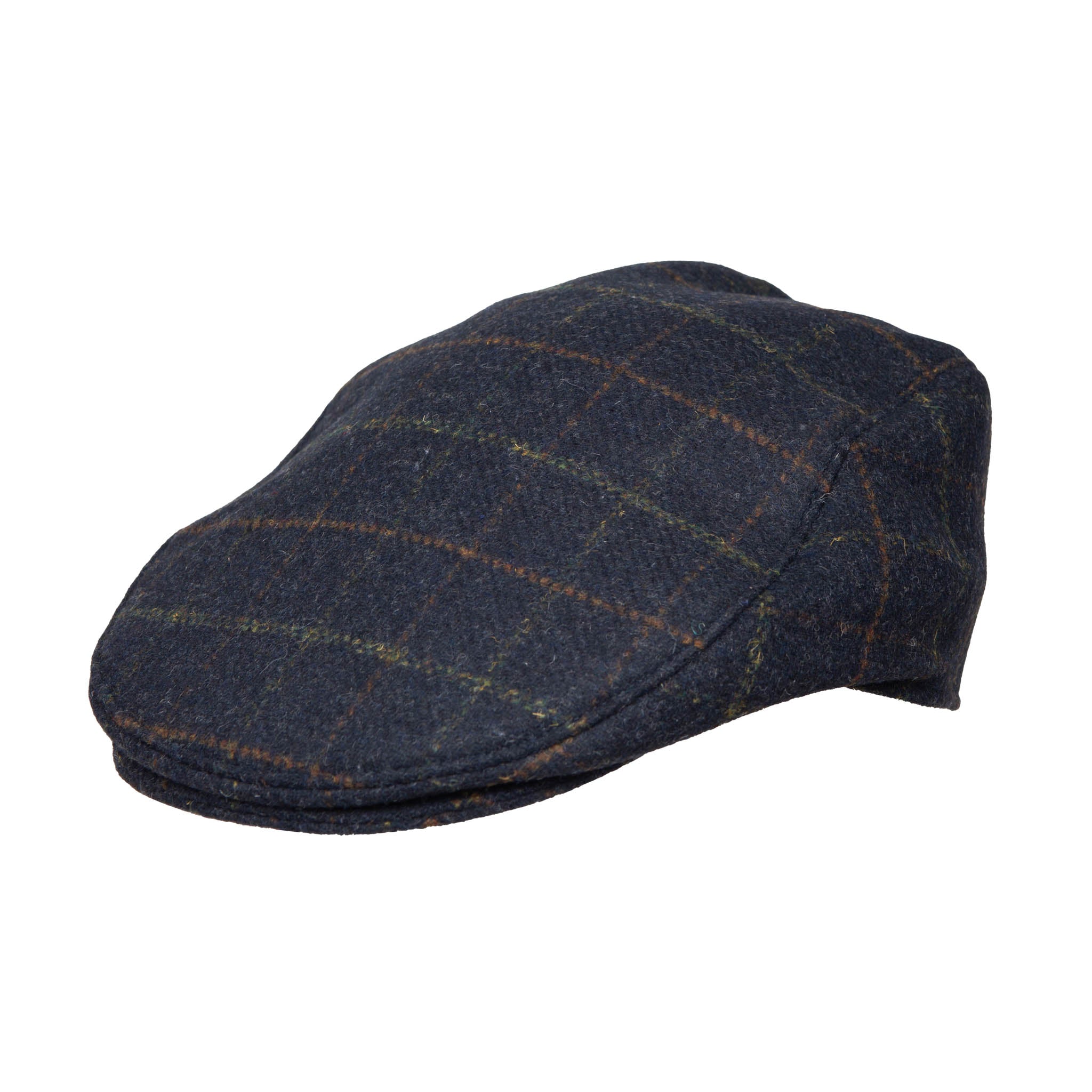 Dents Check Tweed Flat Cap