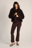 Fate + Becker Wynn Cropped Fur Jacket