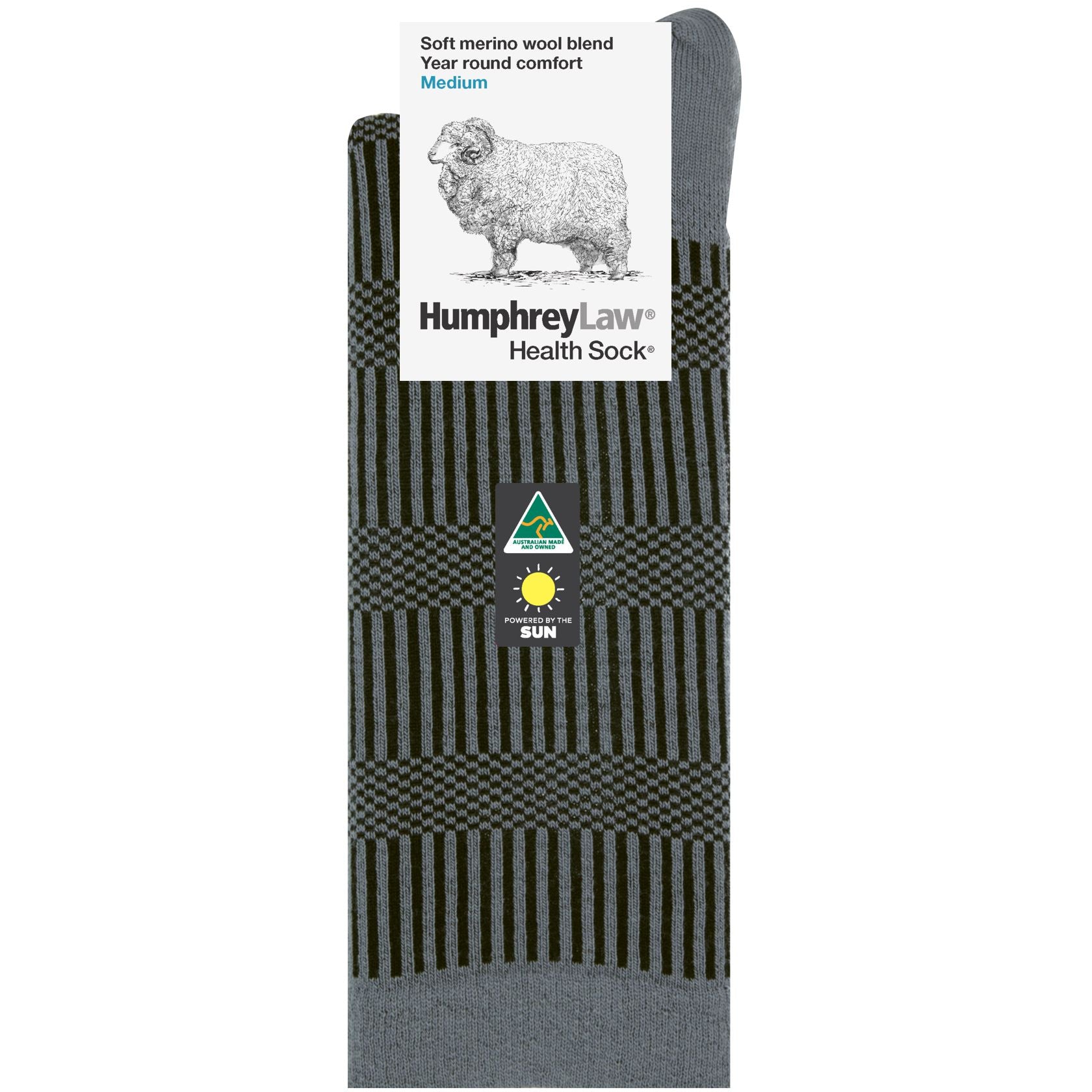 Humphrey Law Verticals Socks Light Grey