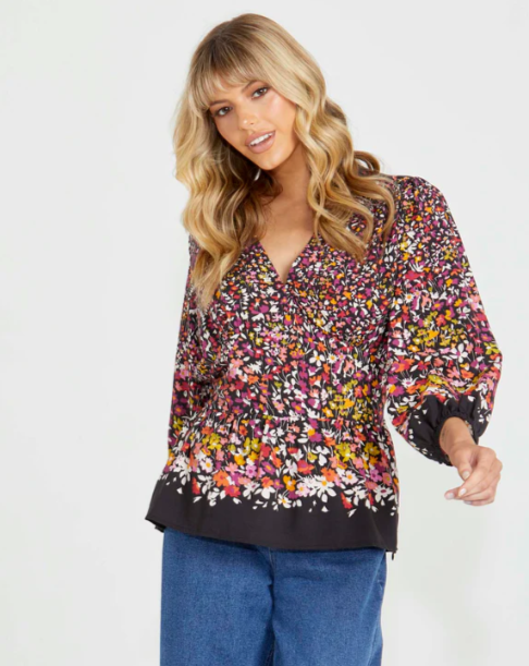 SASS Suki Frill Hem Top