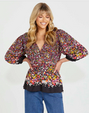 SASS Suki Frill Hem Top