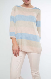 Lurex Stripe Pullover