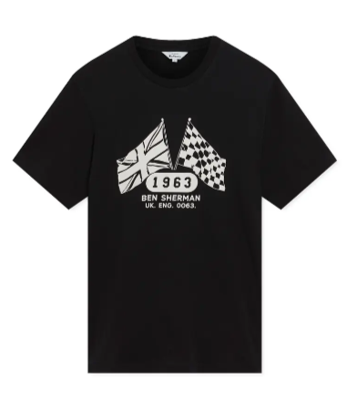 Ben Sherman Heritage Flag Tee Black