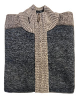 Mens Knit Fleece Jacket Navy