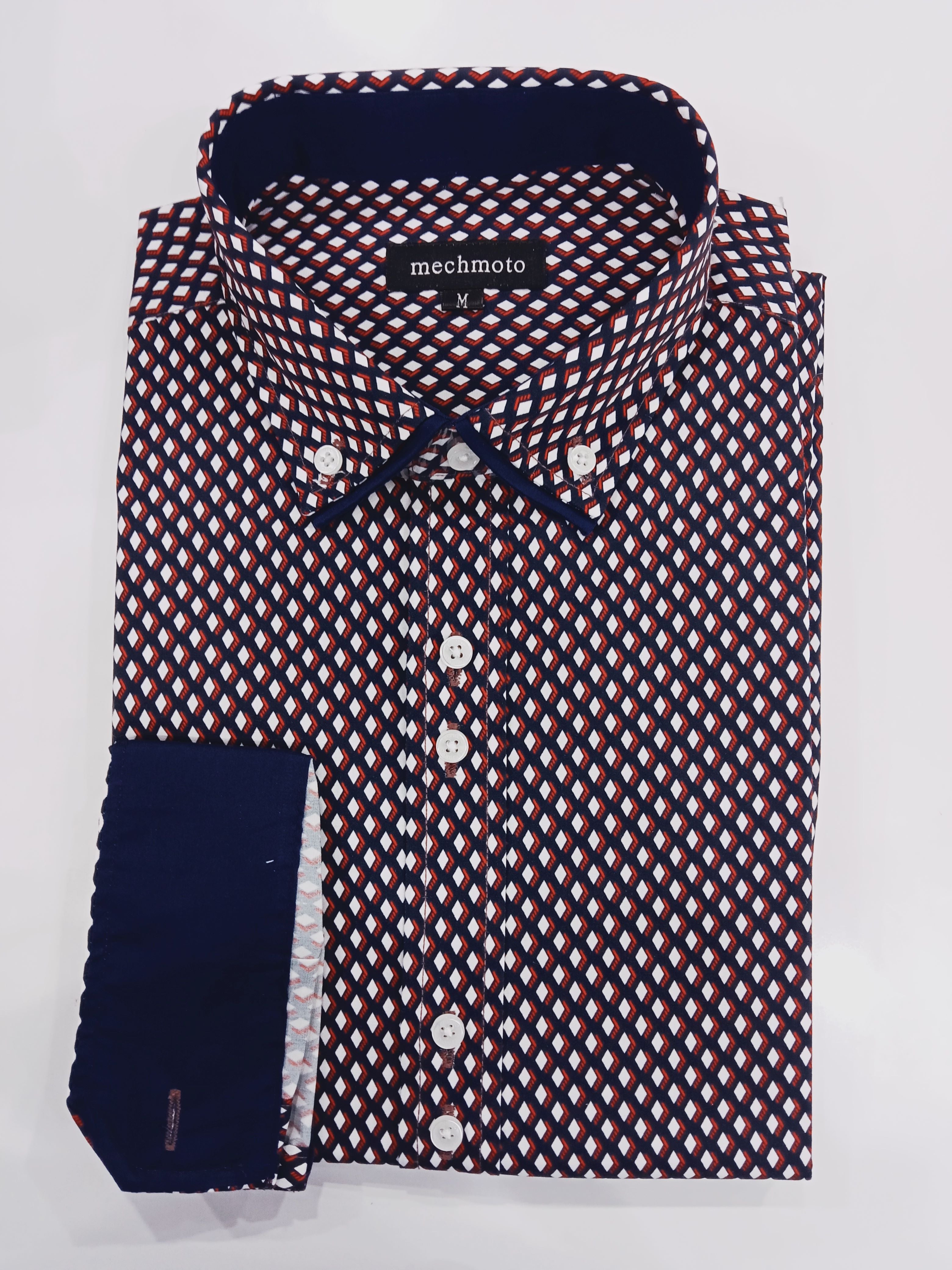 2401LS05 Striped Button-Up Shirt