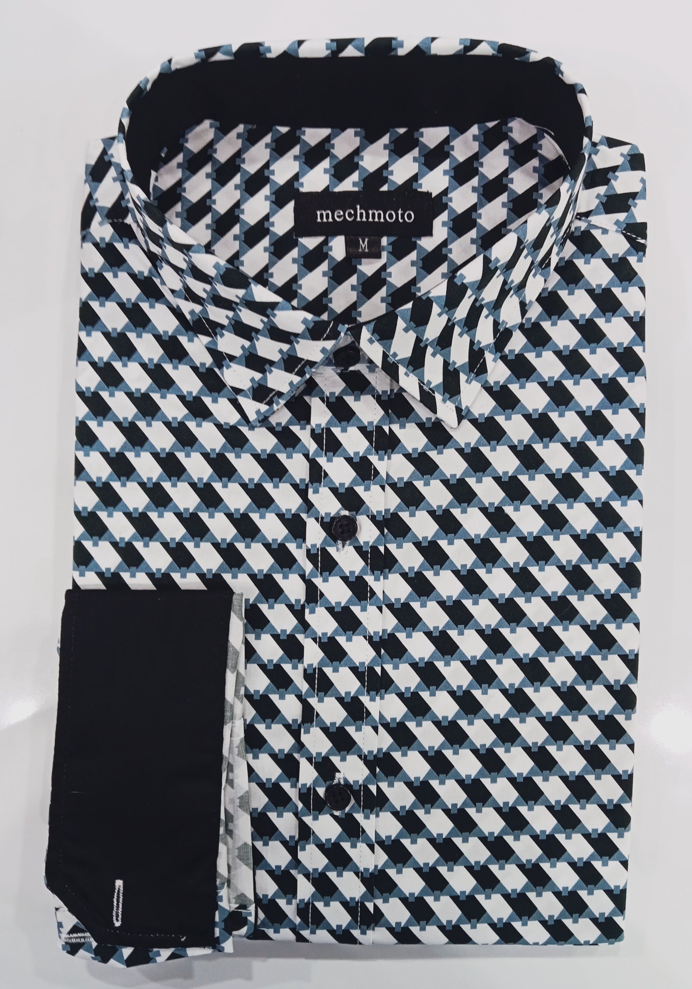 Mechmoto Geo Shirt with Contrast