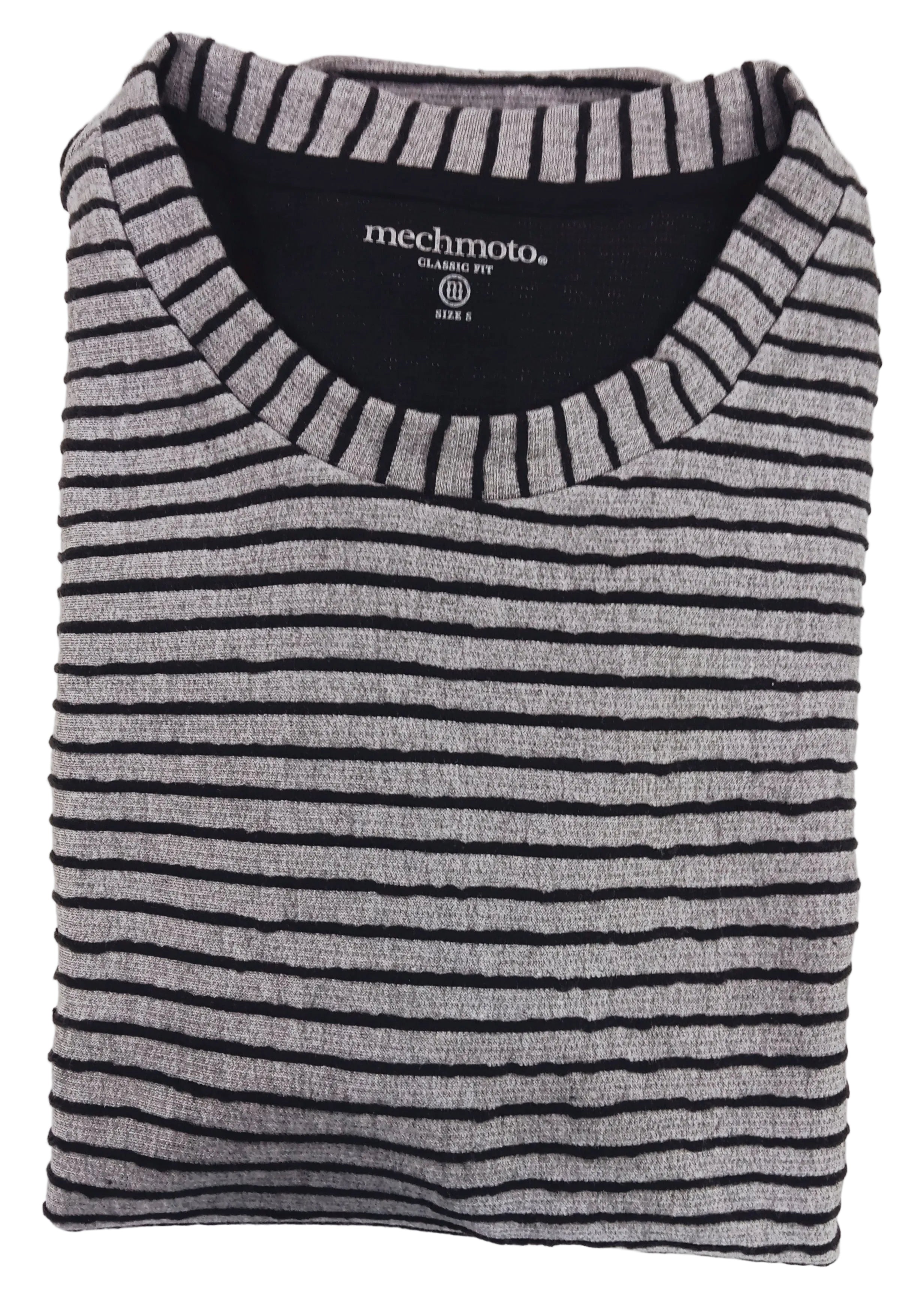 Mechmoto Text Stripe L/S Top Crew