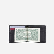 Jekyll & Hide Oxford Men's Leather Money Clip Wallet, Black