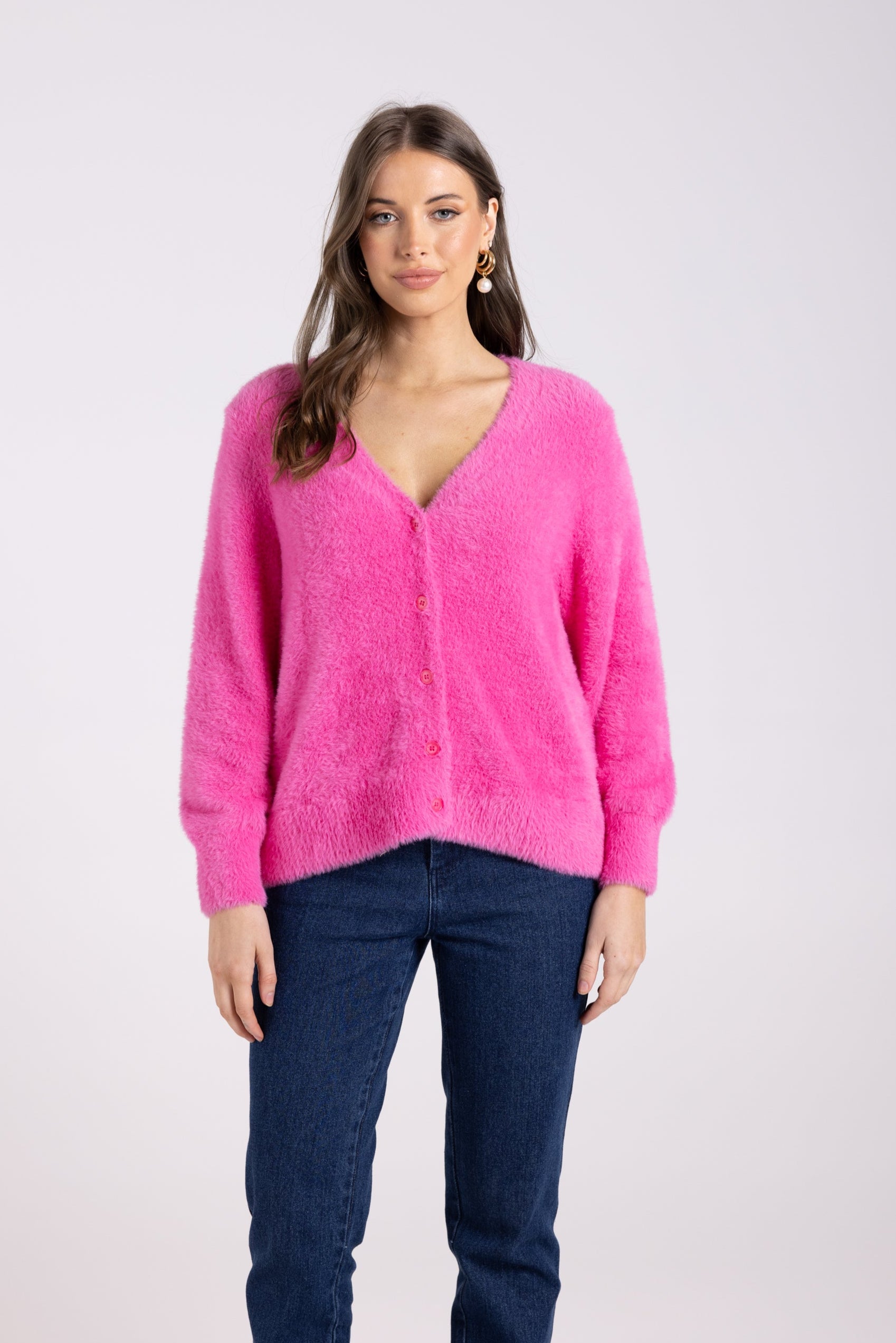 Two-T's Fluffy Cardigan