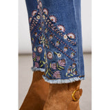 Tribal Audrey Slim Embroidered Jean