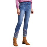 Tribal Audrey Slim Embroidered Jean