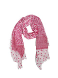 Pink Patterned Scarf
