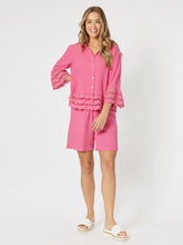 Threadz Libby Bryon Cotton Shirt Hot Pink