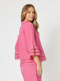 Threadz Libby Bryon Cotton Shirt Hot Pink