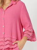 Threadz Libby Bryon Cotton Shirt Hot Pink