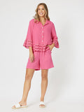 Threadz Libby Bryon Cotton Shirt Hot Pink