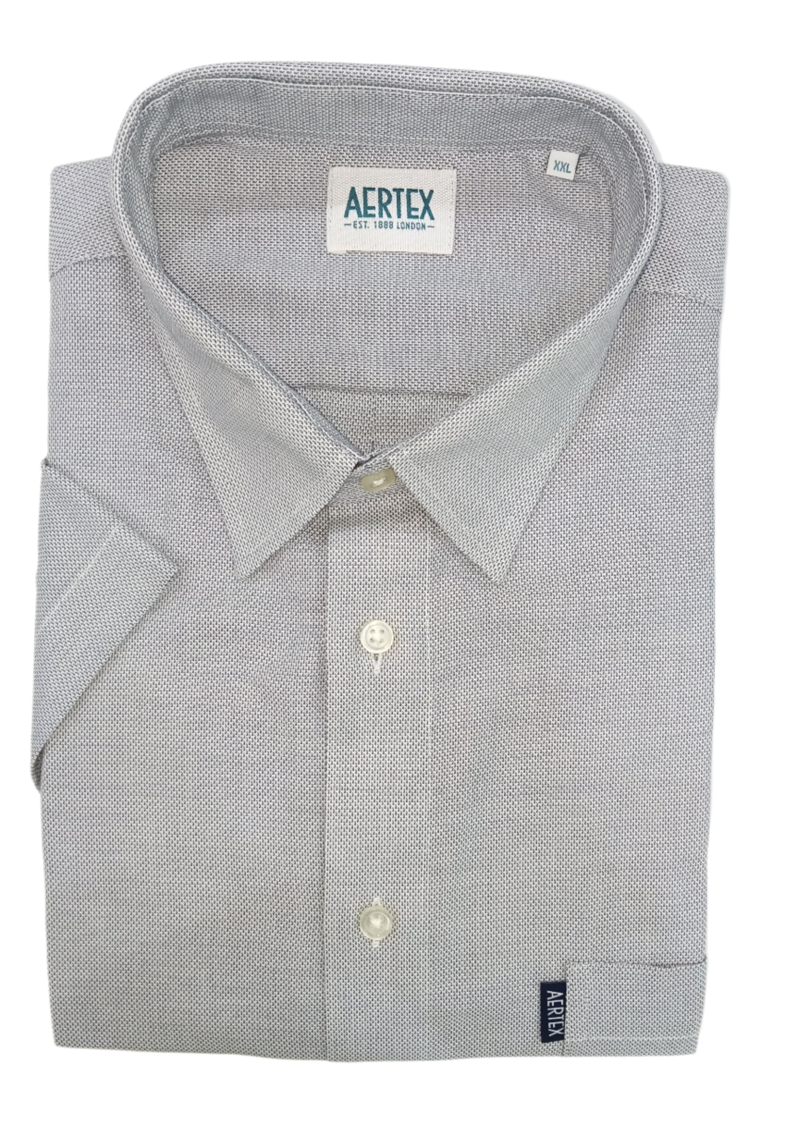 Aertex Somerset Short Sleeve Shirt Navy
