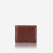 Jekyll & Hide Oxford Men's Medium Billfold Wallet With Coin, Coffee