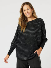 Hammock & Vine Batwing Shimmer Knit Top