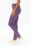CAFE LATTE ENZYME WASH JEGGINGS PURPLE