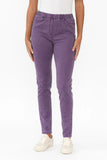 CAFE LATTE ENZYME WASH JEGGINGS PURPLE