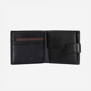 Jekyll & Hide Monaco Men's Billfold Wallet With Coin And ID Window, Black