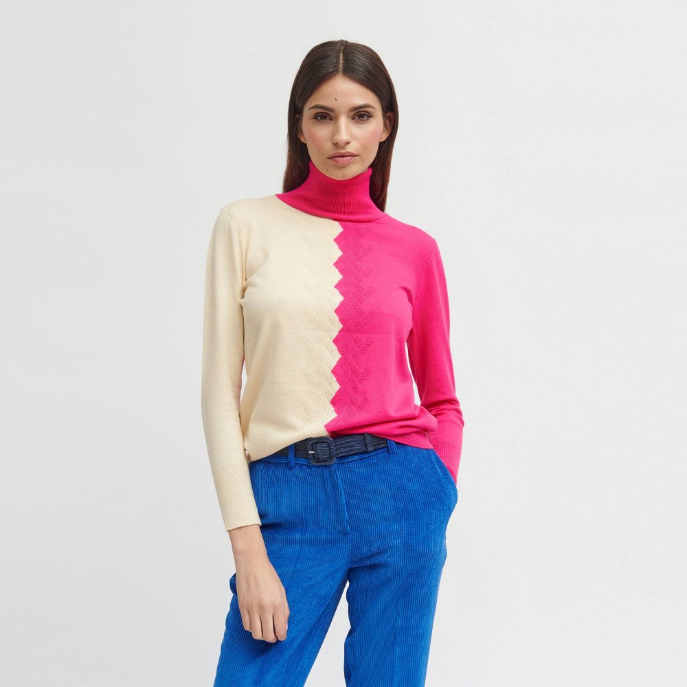 Tinta & Bariloche Friol Zig Zag Roll Neck