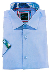 Sugar Artex S/S Fashion Shirt Powder Blue