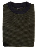Bridgeport Knitted Crew Jumper Olive