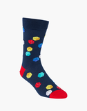 Mens dice bamboo sock