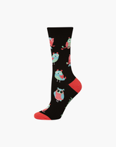 Womens what a hoot bamboo sock