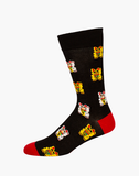 Black Printed Socks