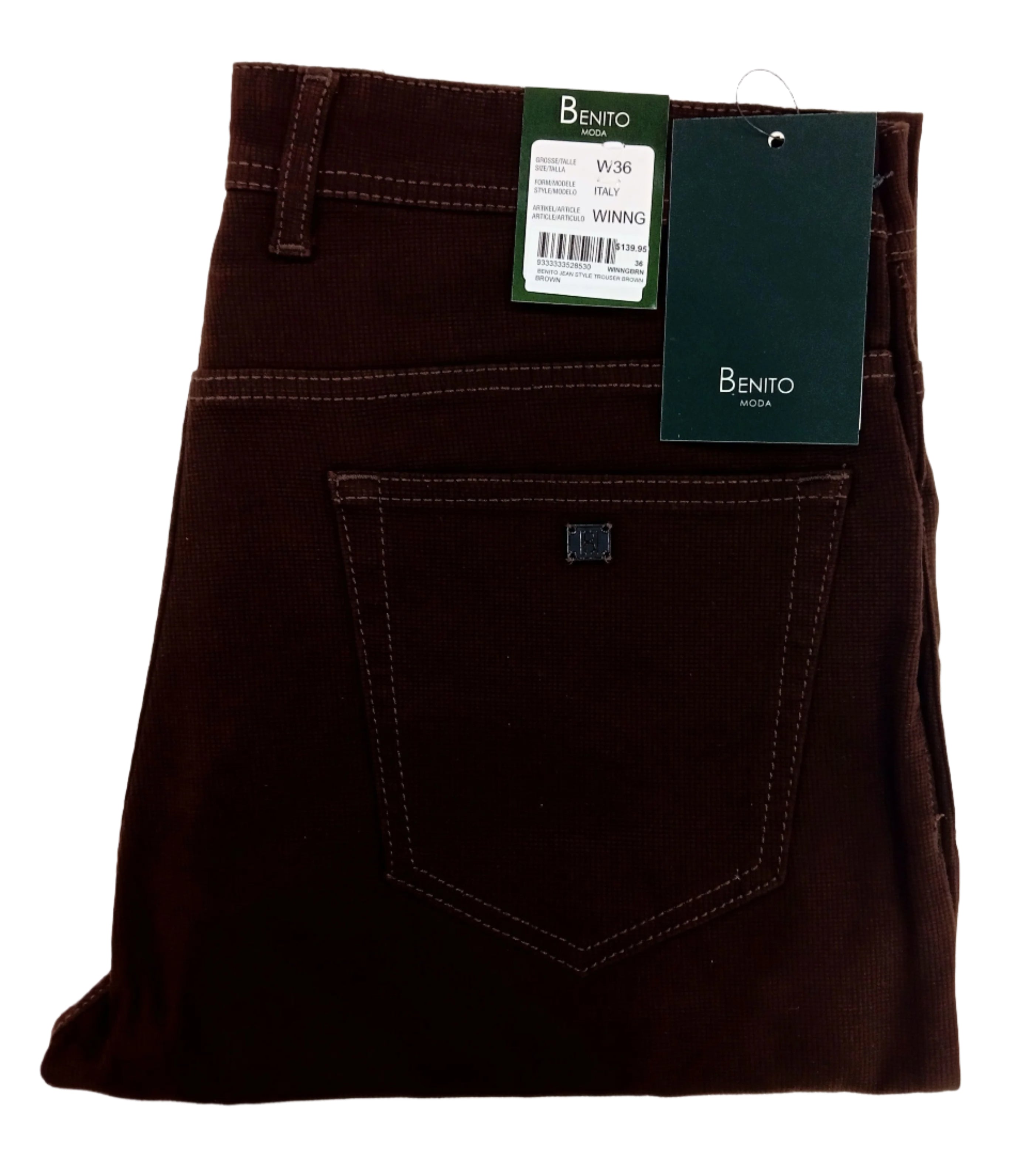 Benito Jean Style Trouser Brown