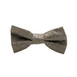 Bow Tie + Pocket Square Paisley, Charcoal