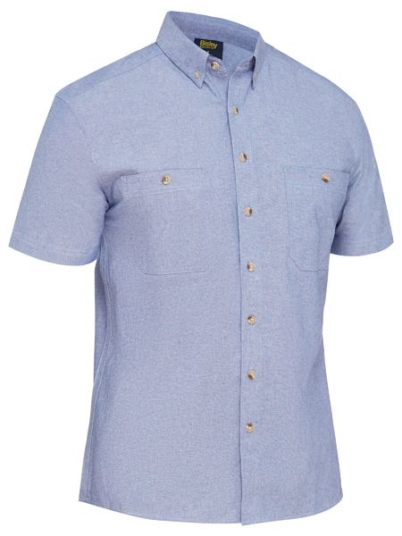 Bisley Mens Chambrey S/S Shirt
