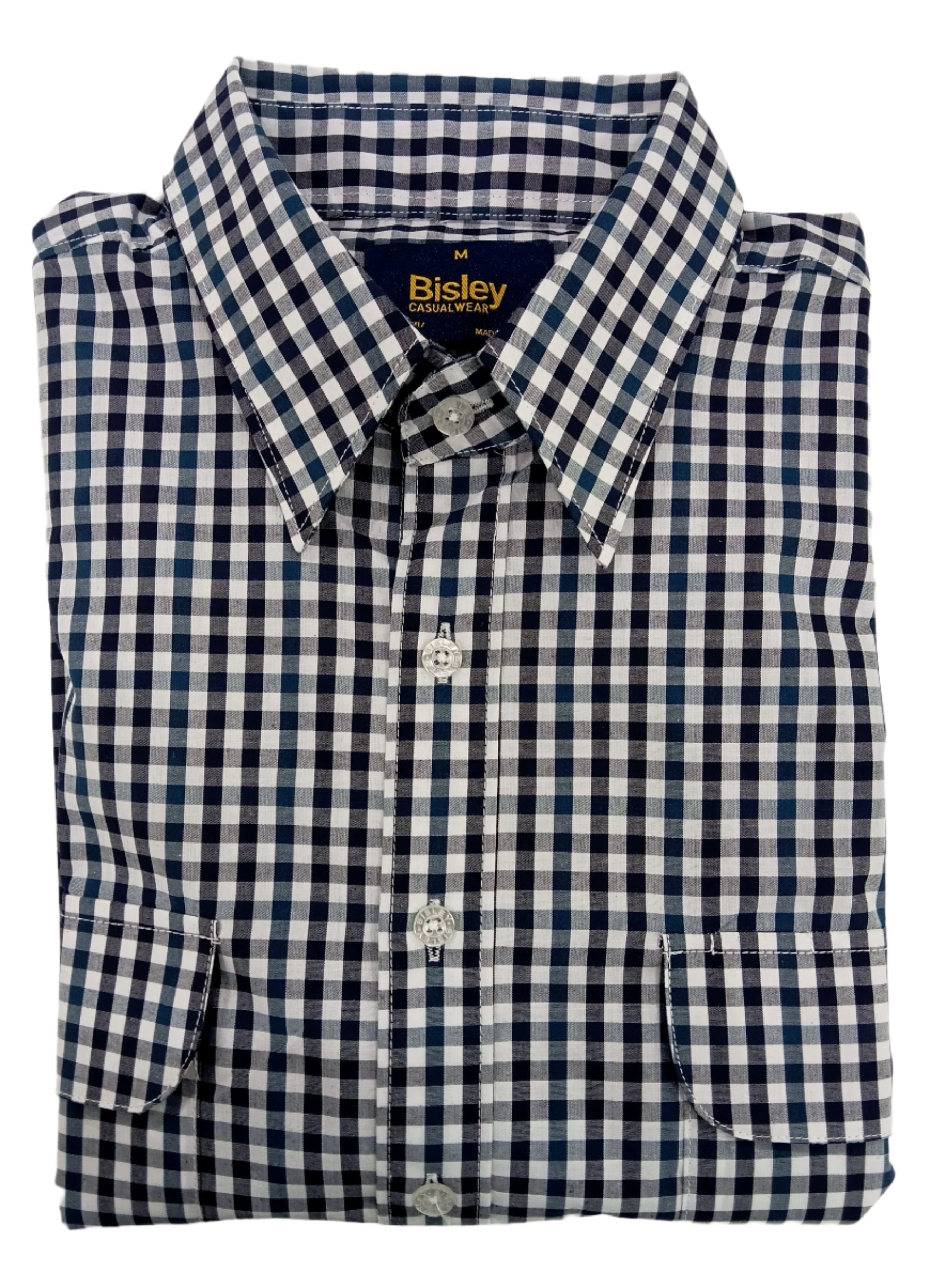 Bisley Casual Shirt L/S Check Green