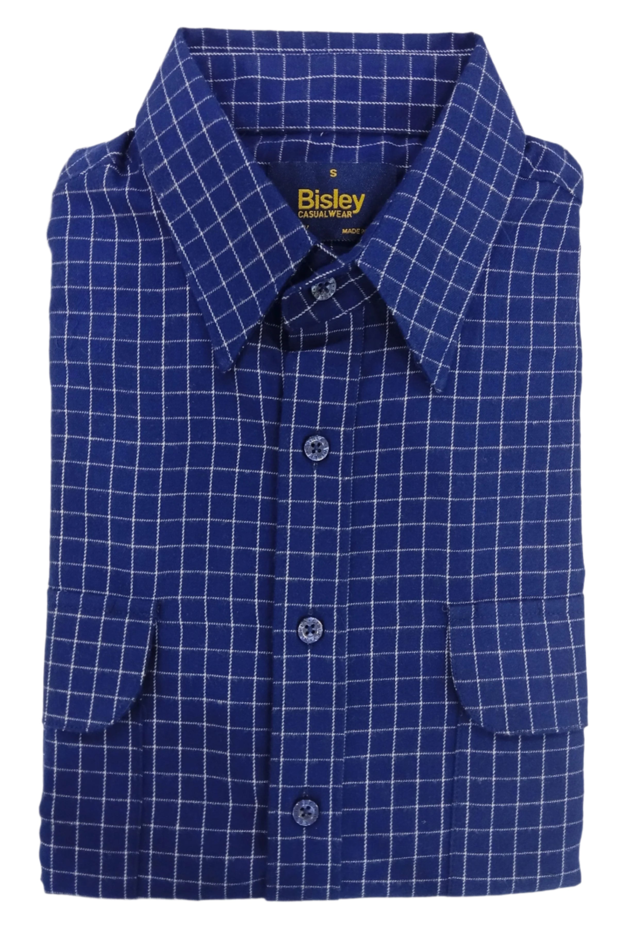 Bisley Casual Shirt L/S Brushed Navy