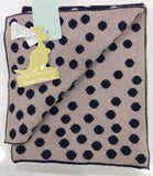 Branbury Speckled Spot Ink Navy Scarf