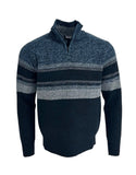 Sugar Branston Quater Zip Fleece Indigo