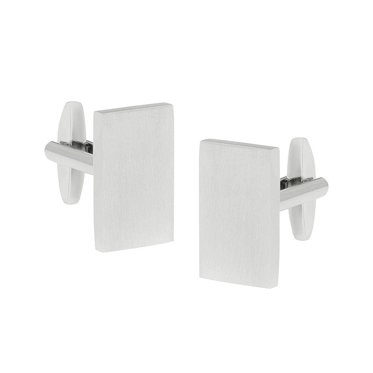 Buckle Cufflinks Brushed Nickle