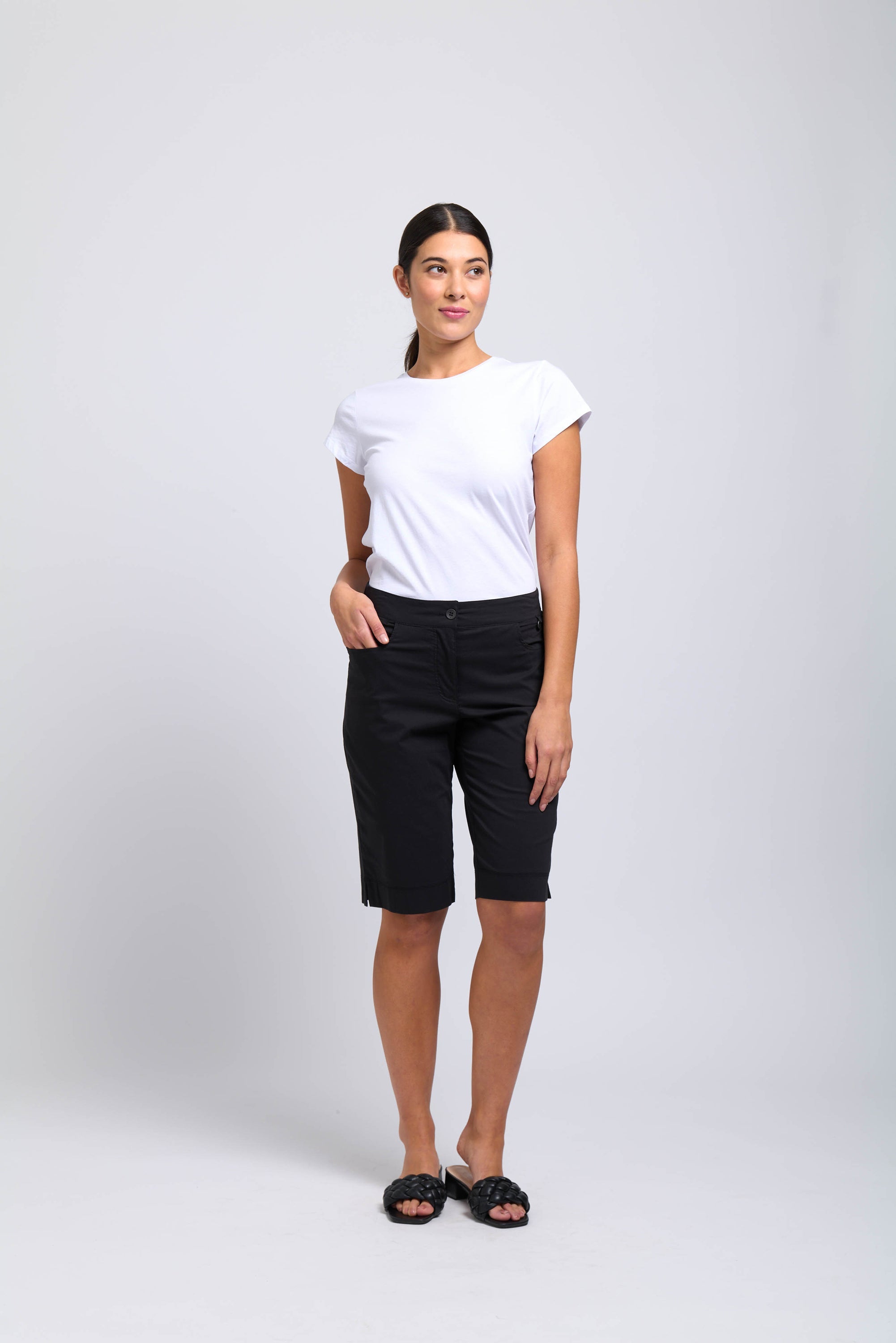 Foil Tee Off Short Black