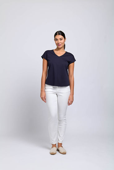 Foil Role Play Top Navy