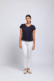 Foil Role Play Top Navy