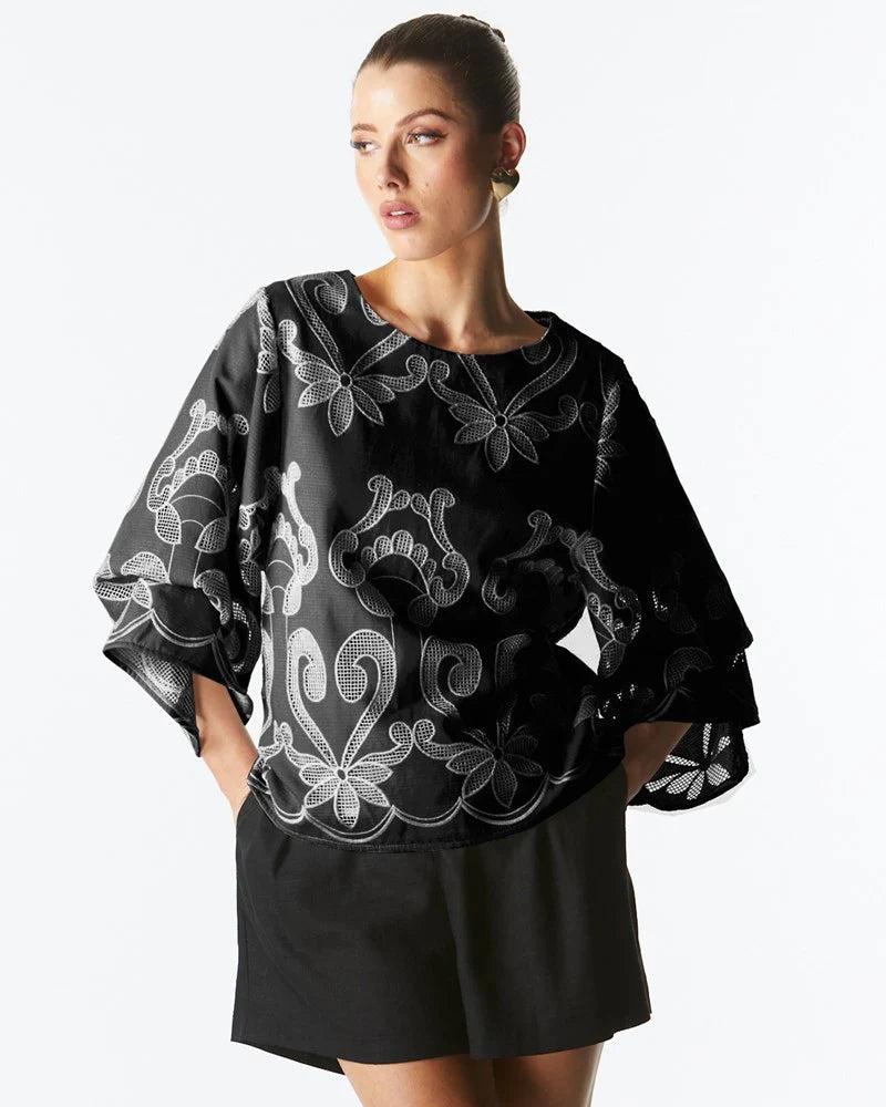 FT1 Chic Cotton Midi Dress