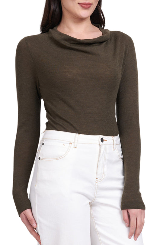 Foil Holy Cowl Top