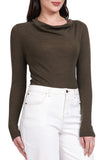 Foil Holy Cowl Top